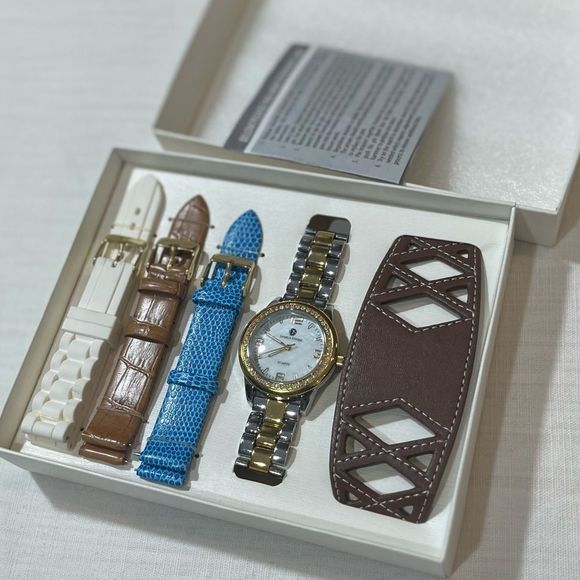 Danielle Swaebe Two Tone & Gold Watch set - Picture 2 of 12